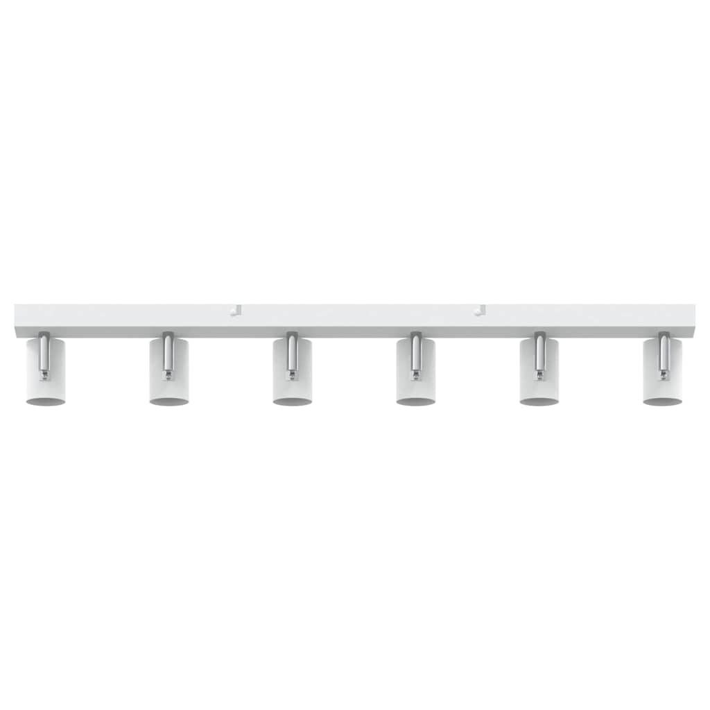 Loftsspot med spotlights Hvid 73 x 6,5 x 11,5 cm Metal