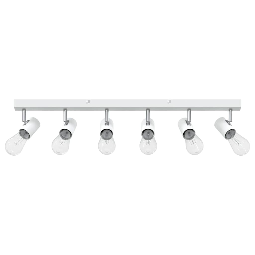 Loftsspot med spotlights Hvid 73 x 6,5 x 11,5 cm Metal