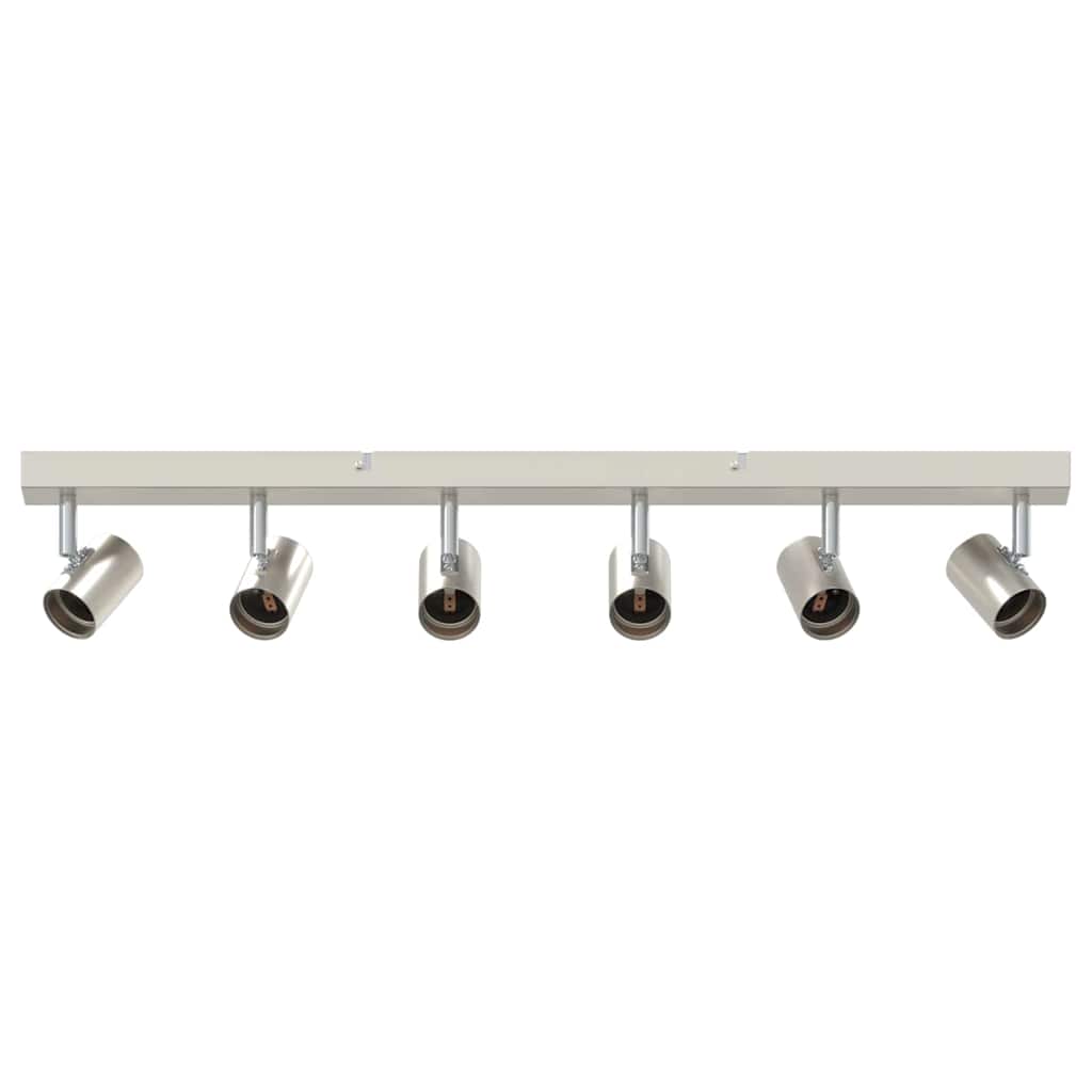 Loftsspot med spotlights Nikkel 73 x 6,5 x 11,5 cm Metal