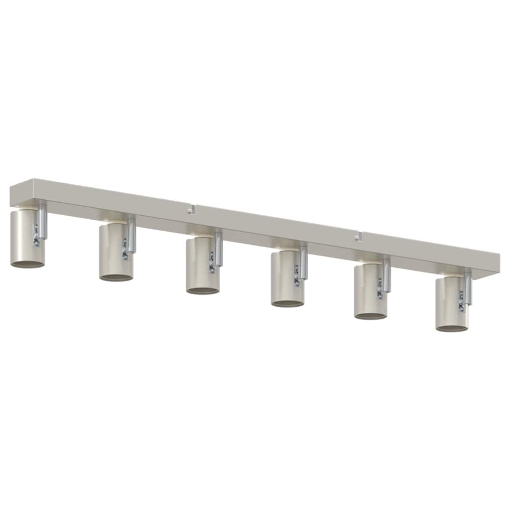 Loftsspot med spotlights Nikkel 73 x 6,5 x 11,5 cm Metal