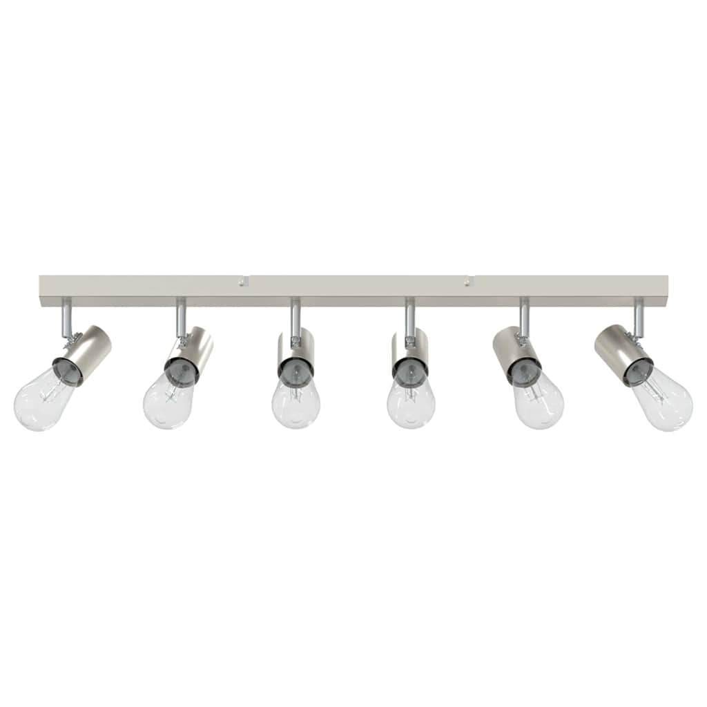 Loftsspot med spotlights Nikkel 73 x 6,5 x 11,5 cm Metal