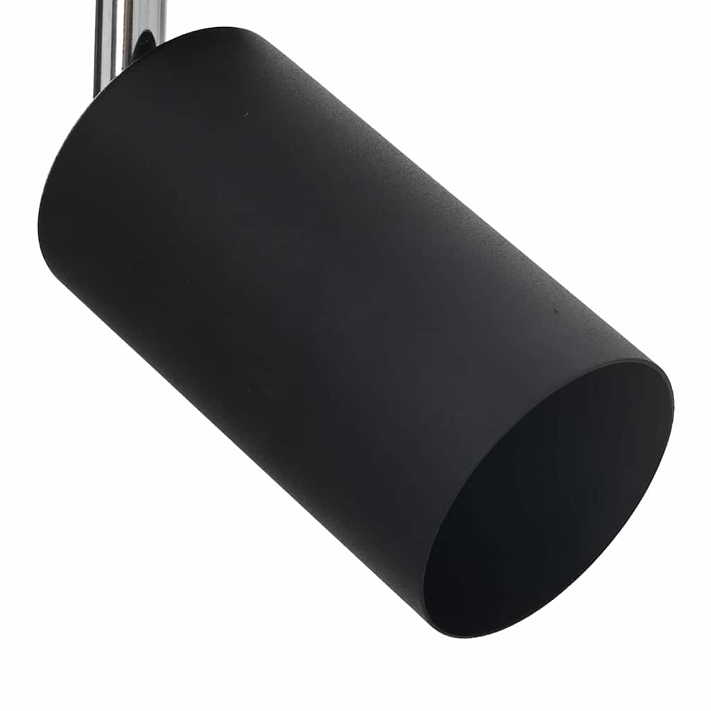 Loftsspot med spotlights Sort 6 x 6 x 16 cm Metal