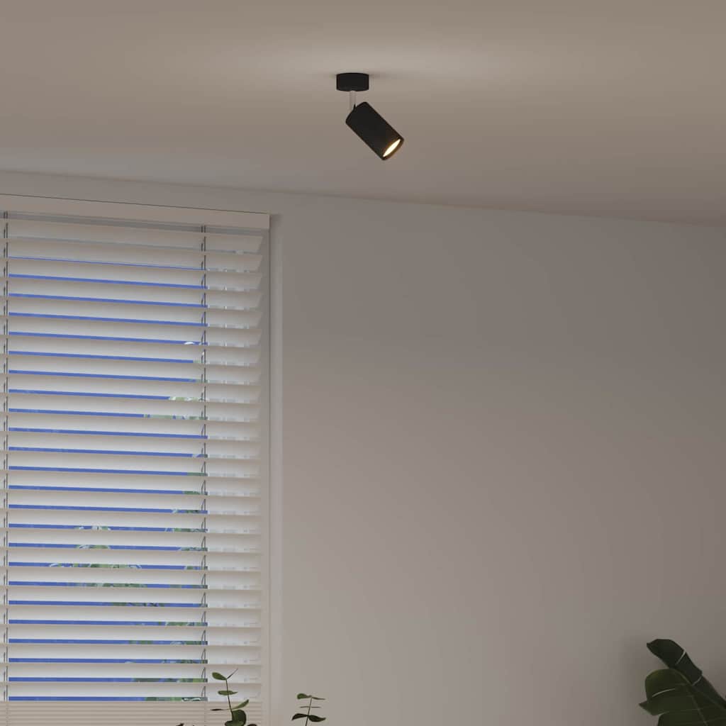 Loftsspot med spotlights Sort 6 x 6 x 16 cm Metal
