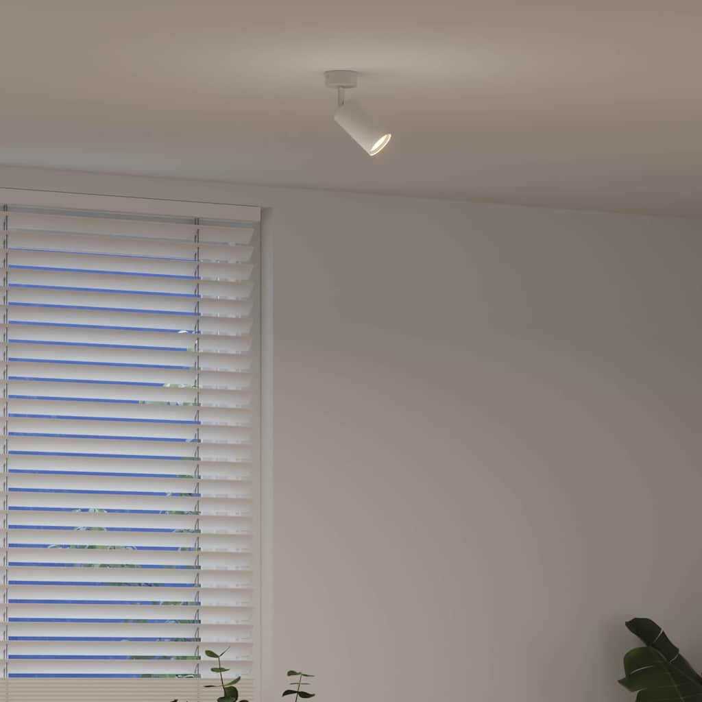 Loftsspot med spotlights Hvid 6 x 6 x 16 cm Metal