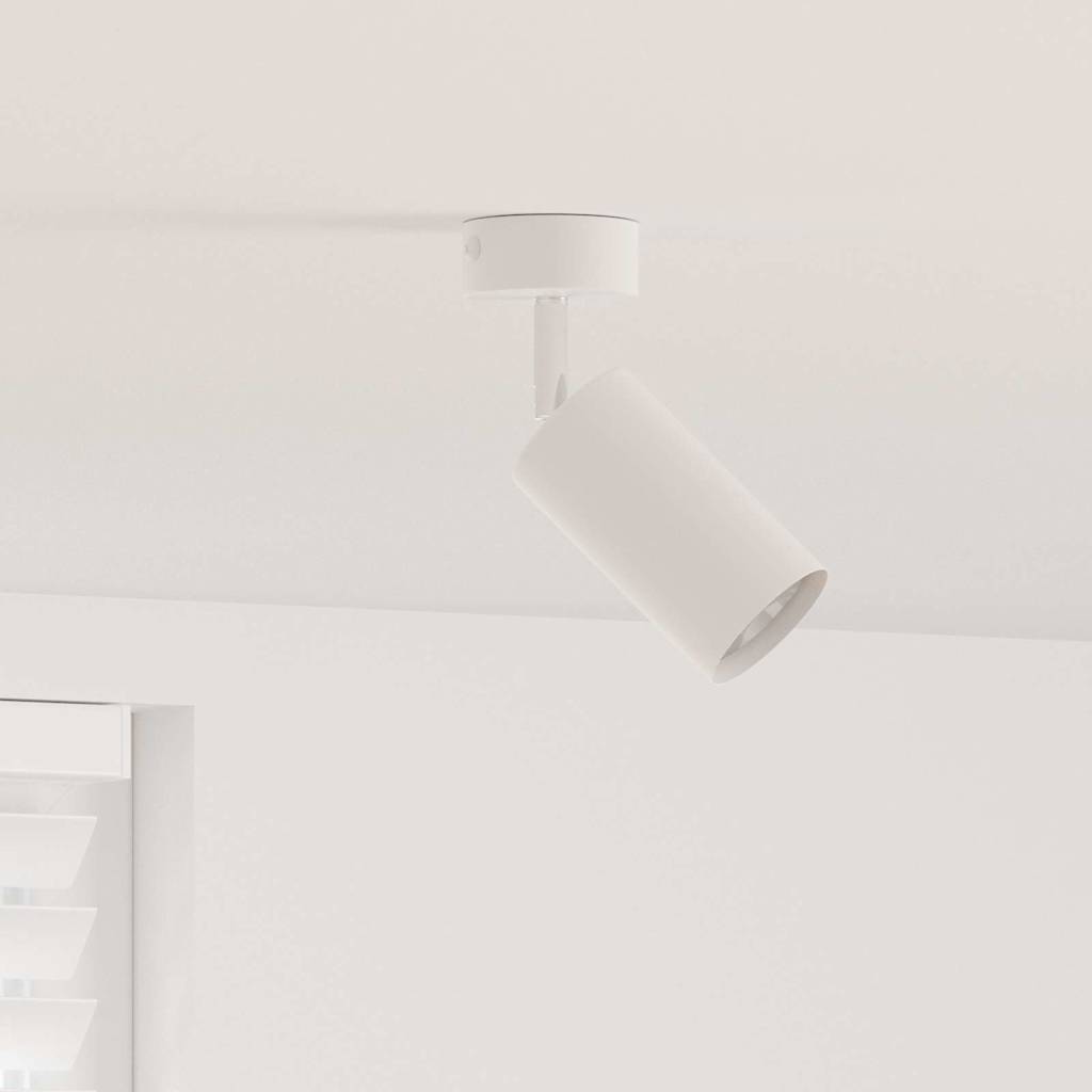 Loftsspot med spotlights Hvid 6 x 6 x 16 cm Metal