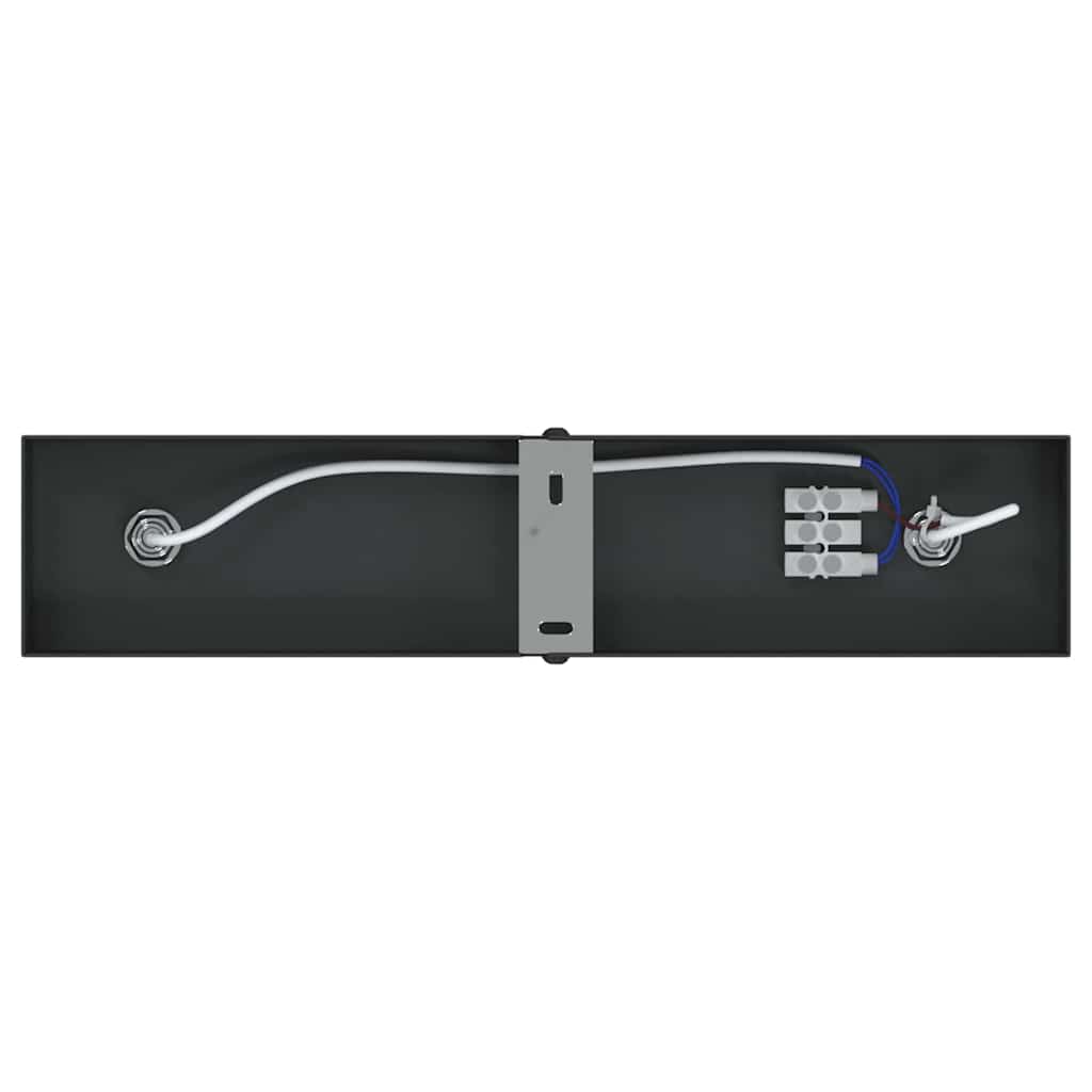 Loftsspot med spotlights Sort 26 x 6 x 16 cm Metal