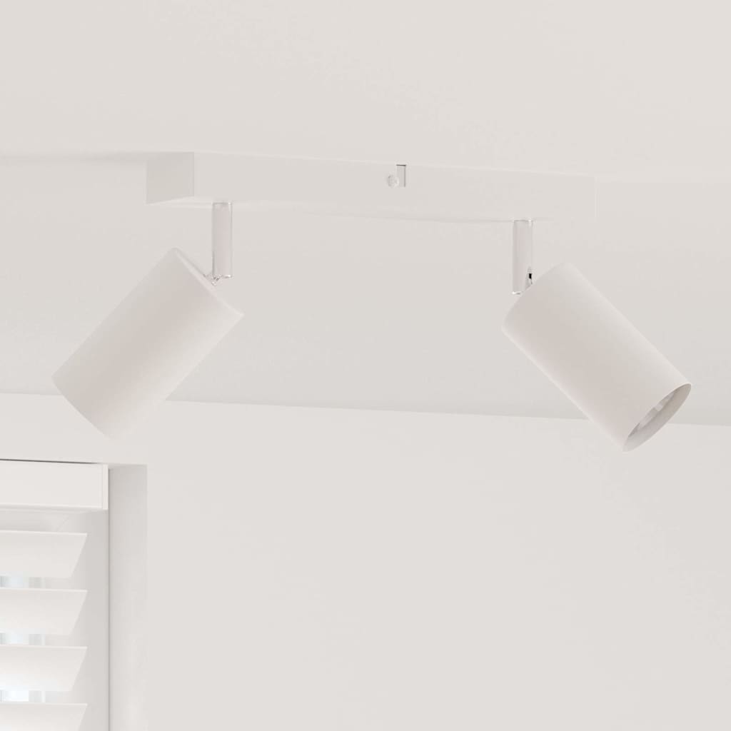 Loftsspot med spotlights Hvid 26 x 6 x 16 cm Metal
