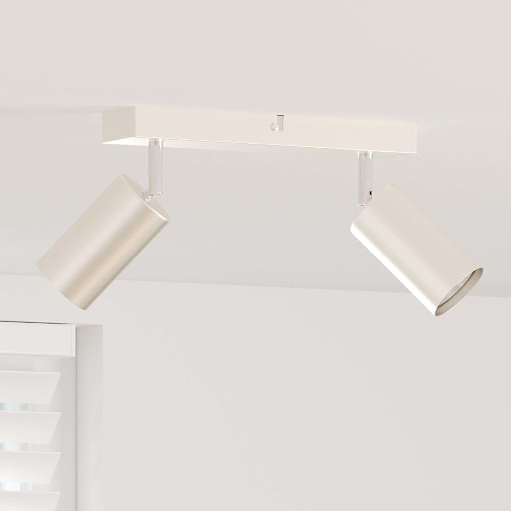 Loftsspot med spotlights Nikkel 26 x 6 x 16 cm Metal