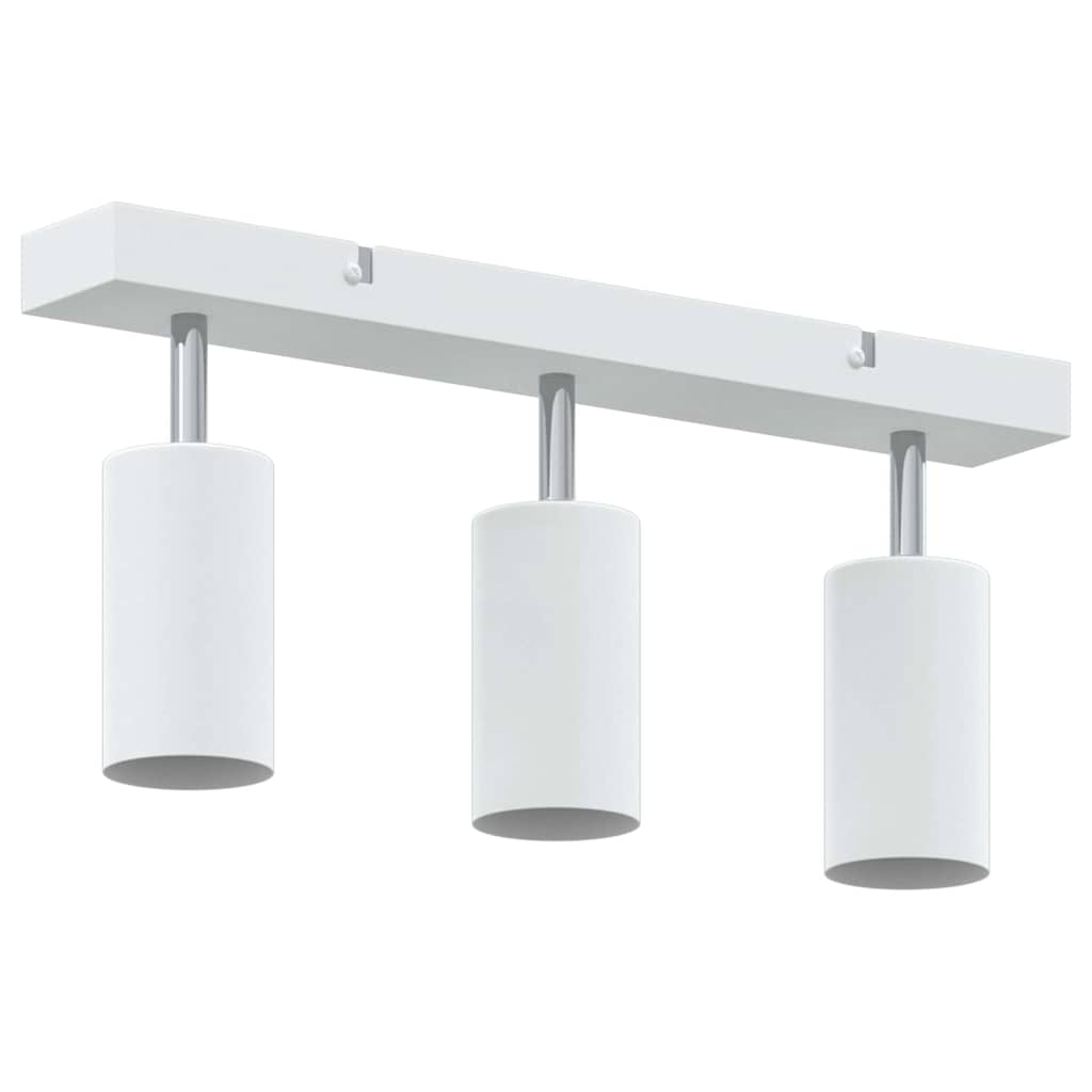 Loftsspot med spotlights Hvid 38 x 6 x 16 cm Metal