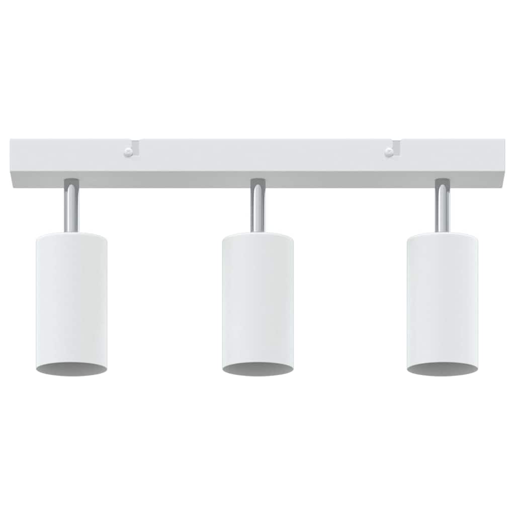 Loftsspot med spotlights Hvid 38 x 6 x 16 cm Metal