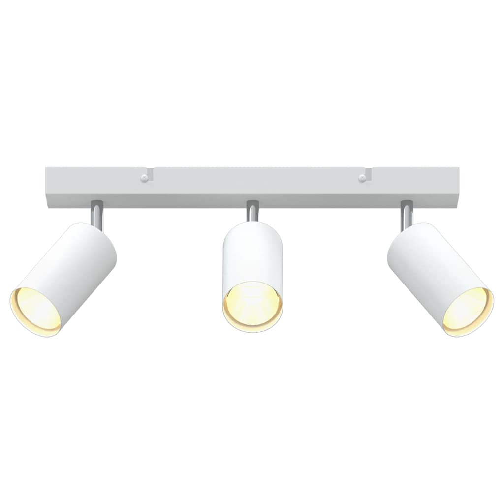 Loftsspot med spotlights Hvid 38 x 6 x 16 cm Metal