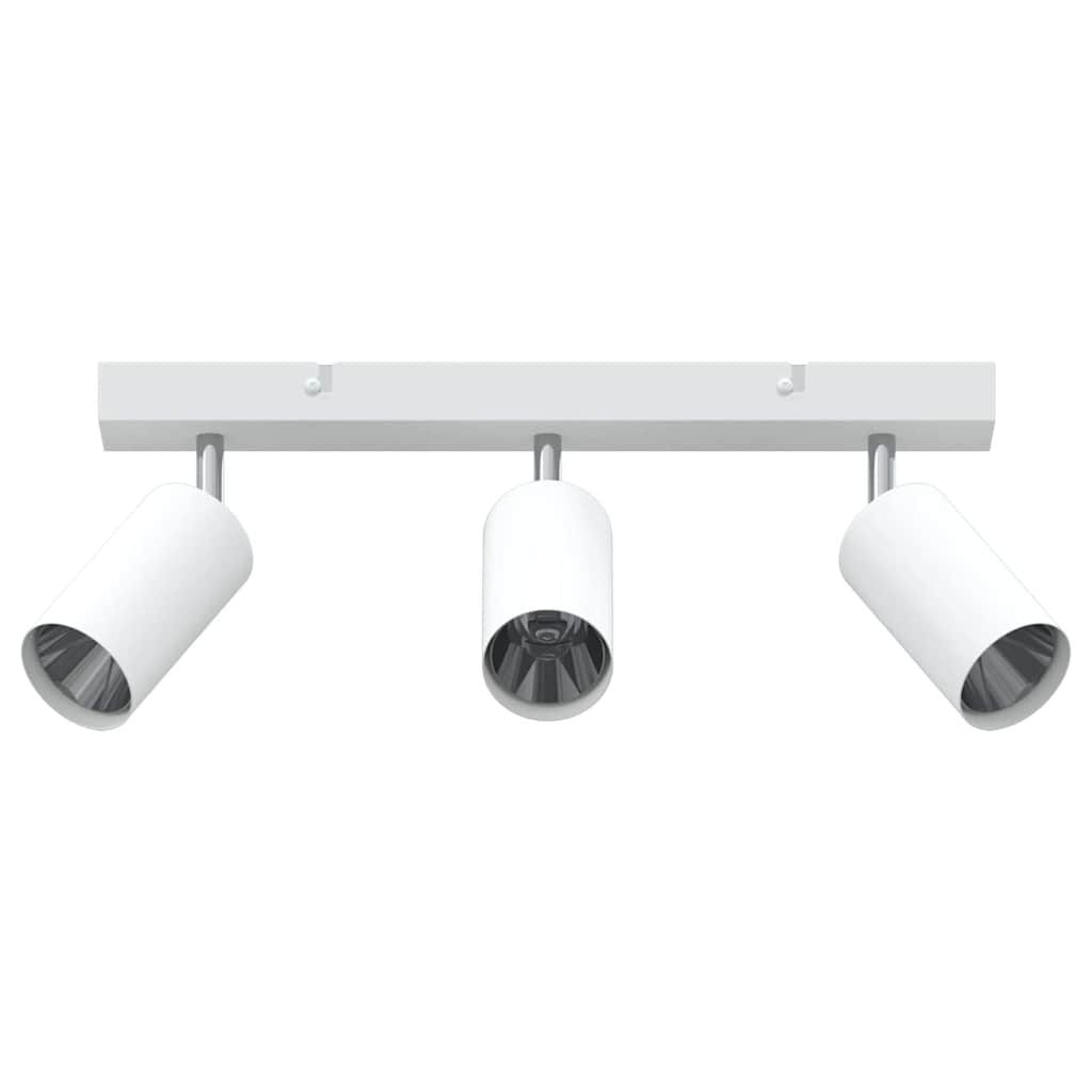 Loftsspot med spotlights Hvid 38 x 6 x 16 cm Metal
