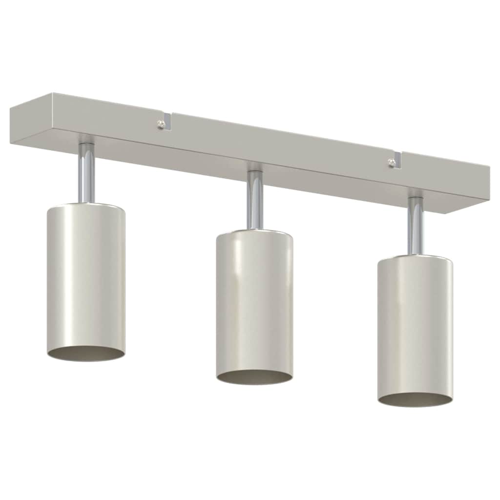 Loftsspot med spotlights Nikkel 38 x 6 x 16 cm Metal