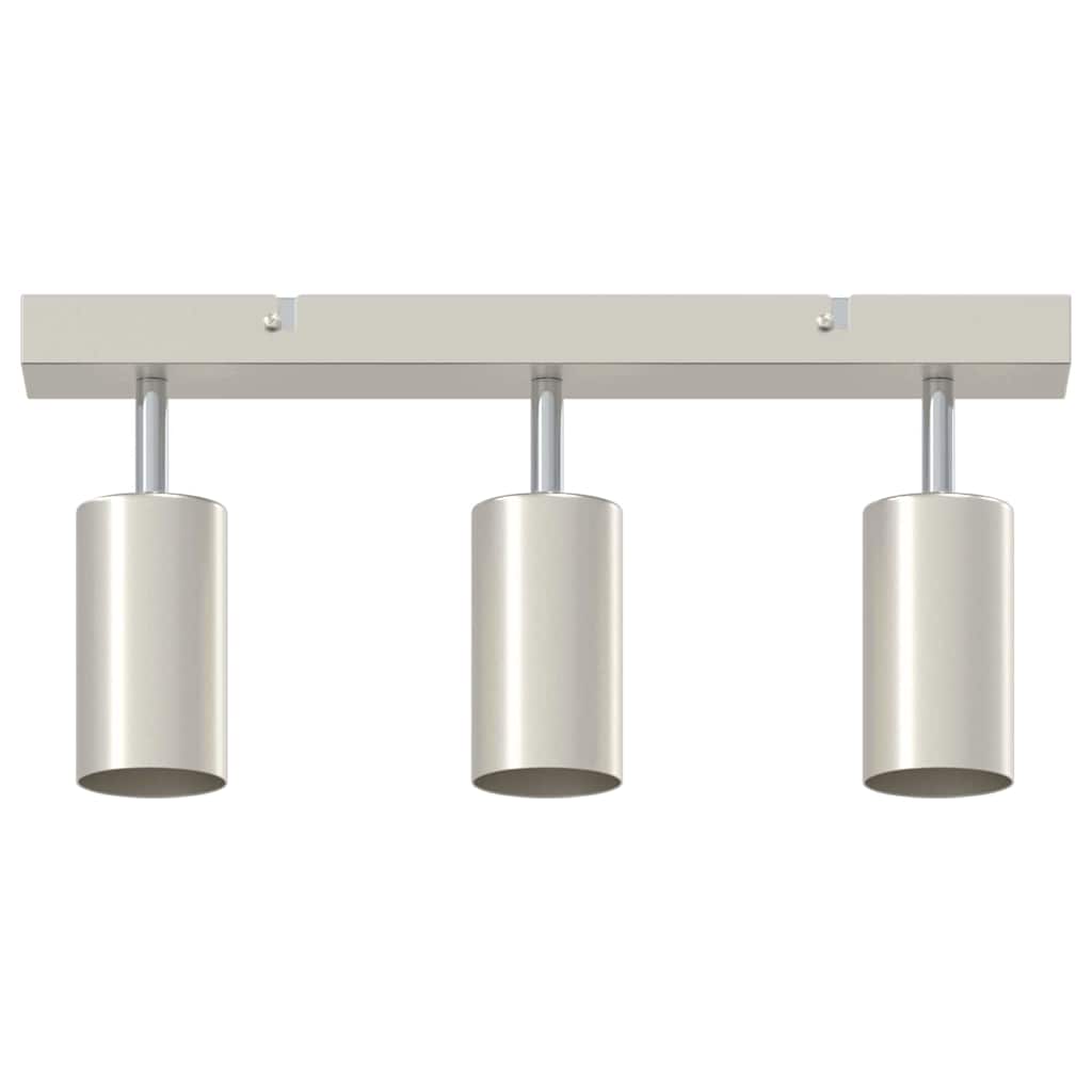 Loftsspot med spotlights Nikkel 38 x 6 x 16 cm Metal