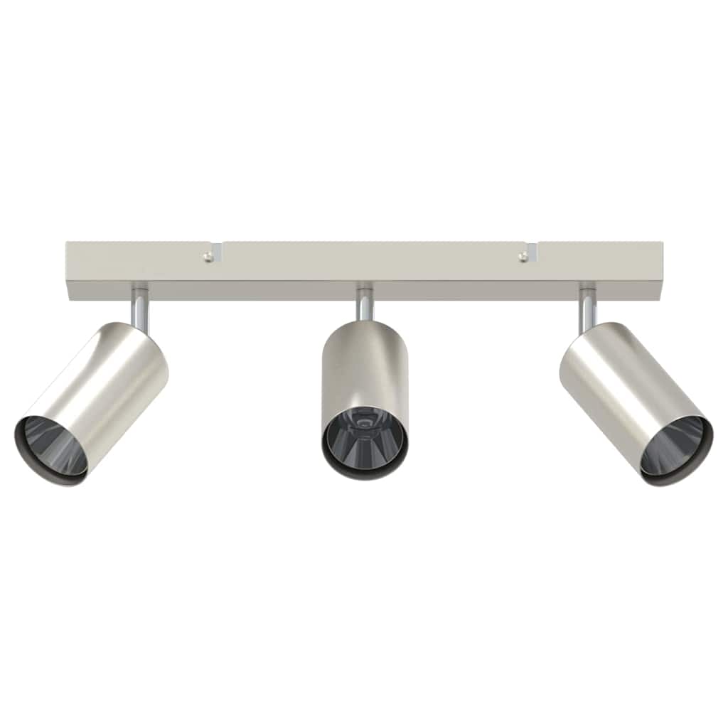 Loftsspot med spotlights Nikkel 38 x 6 x 16 cm Metal