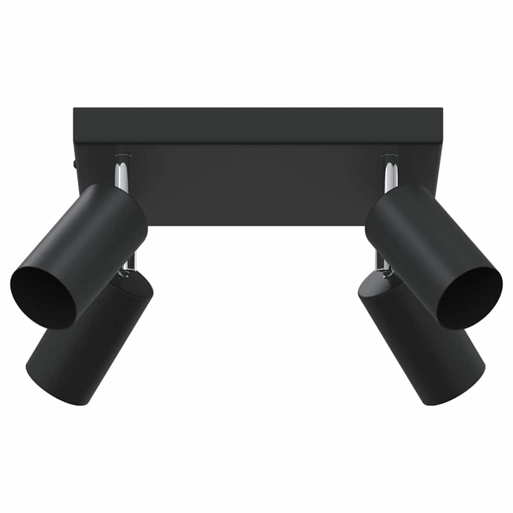 Loftsspot med spotlights Sort 26 x 26 x 16 cm Metal