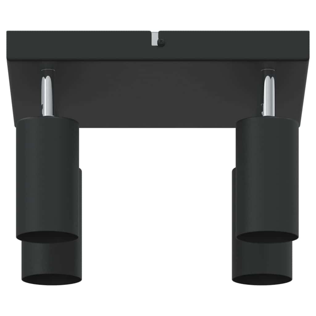 Loftsspot med spotlights Sort 26 x 26 x 16 cm Metal