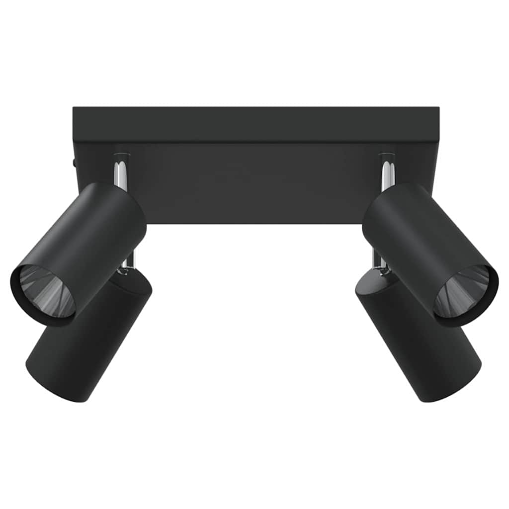 Loftsspot med spotlights Sort 26 x 26 x 16 cm Metal