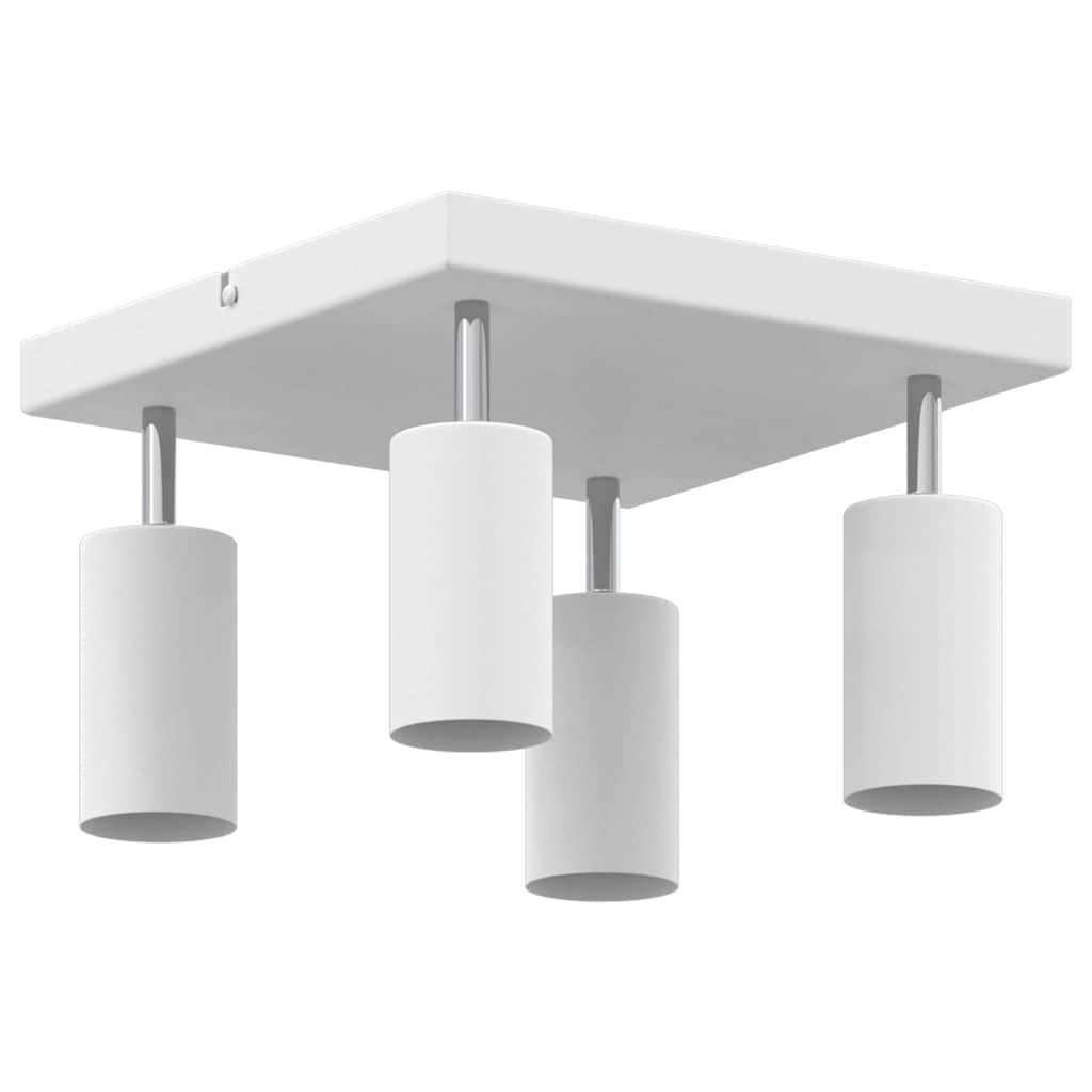 Loftsspot med spotlights Hvid 26 x 26 x 16 cm Metal