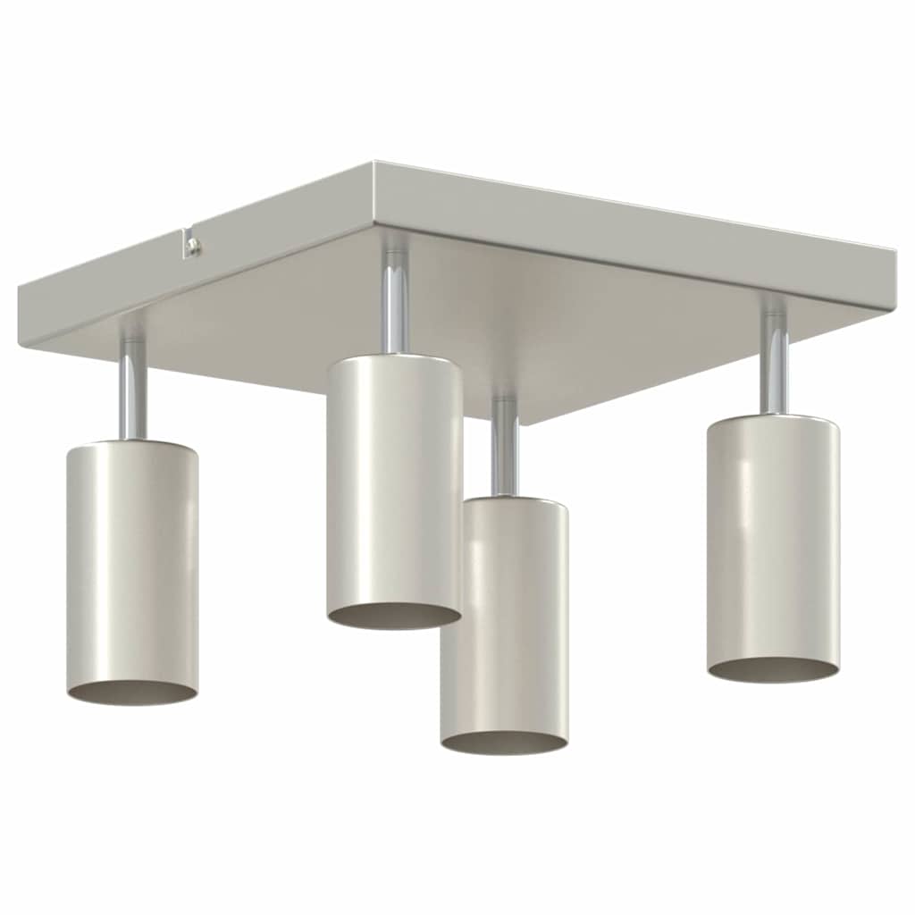 Loftsspot med spotlights Nikkel 26 x 26 x 16 cm Metal