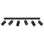 Loftsspot med spotlights Sort 73 x 6 x 16 cm Metal