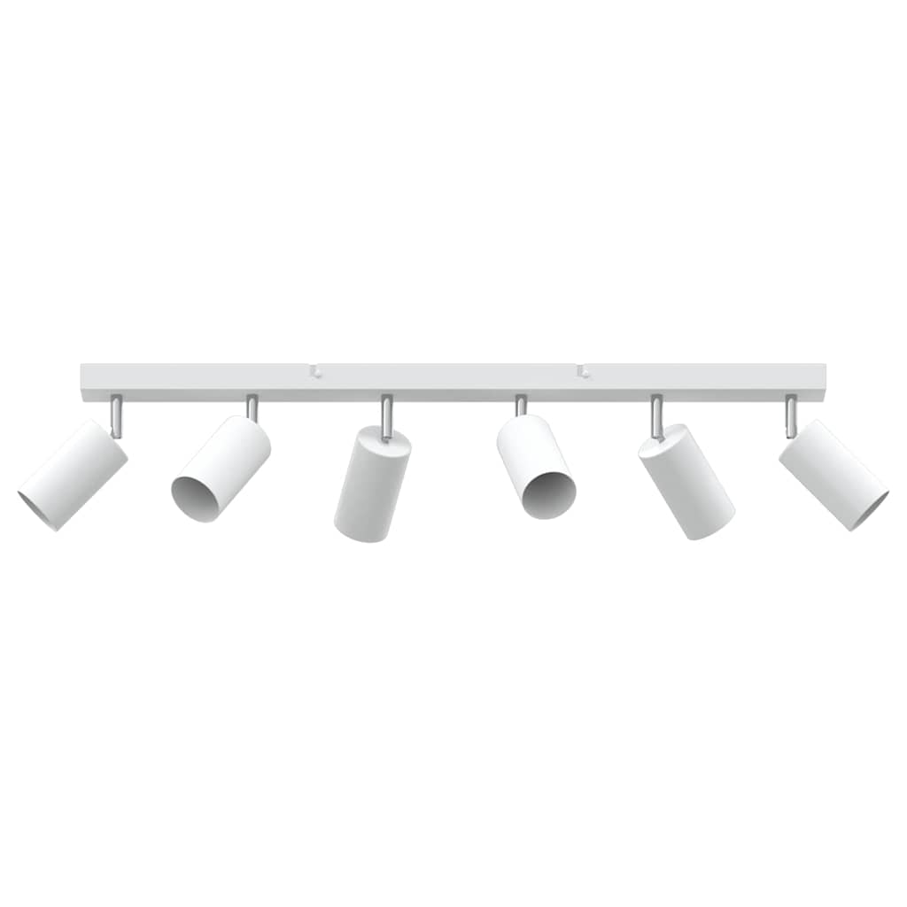 Loftsspot med spotlights Hvid 73 x 6 x 16 cm Metal