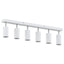Loftsspot med spotlights Hvid 73 x 6 x 16 cm Metal
