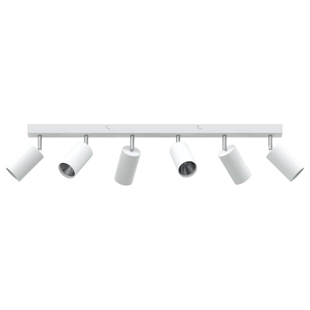 Loftsspot med spotlights Hvid 73 x 6 x 16 cm Metal