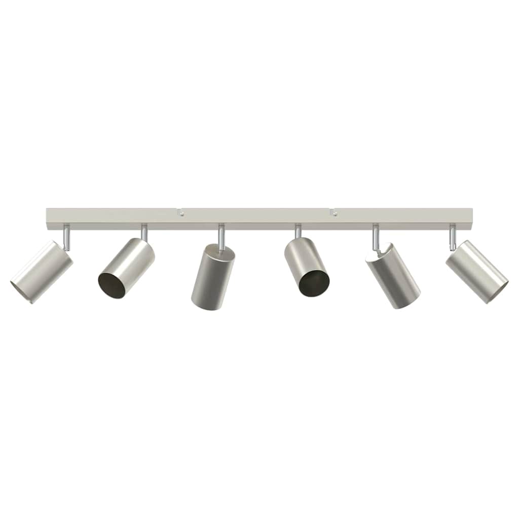 Loftsspot med spotlights Nikkel 73 x 6 x 16 cm Metal