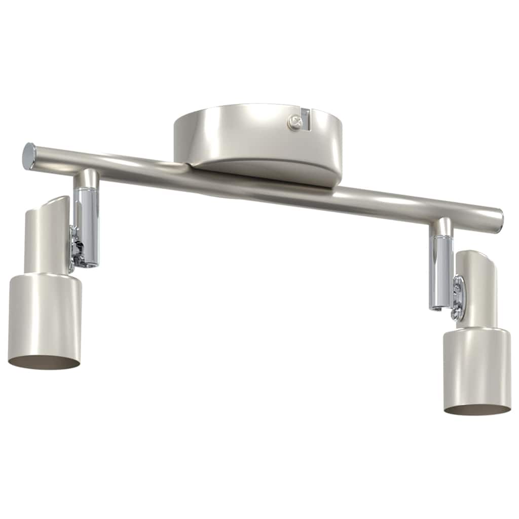 Loftsspot med spotlights Nikkel 25,5 x 8 x 11 cm Stål