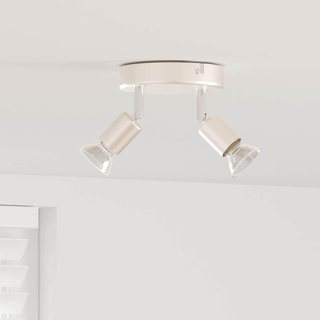 Loftsspot med spotlights Nikkel 12 x 8 cm Stål