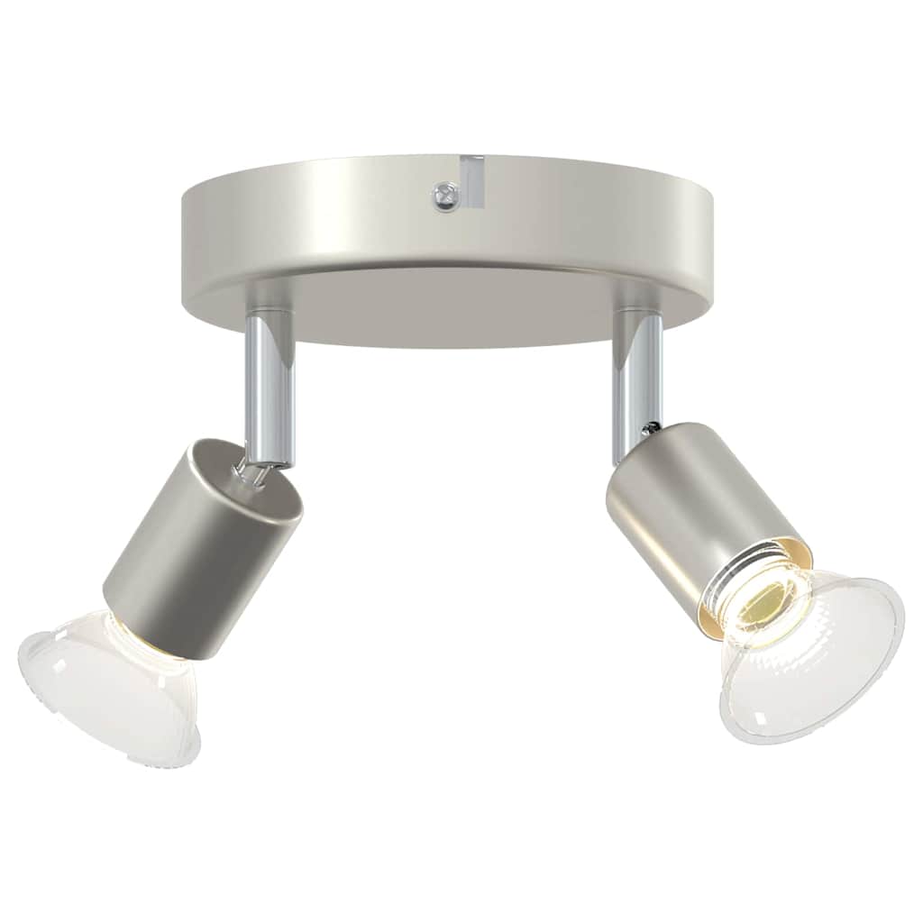 Loftsspot med spotlights Nikkel 12 x 8 cm Stål
