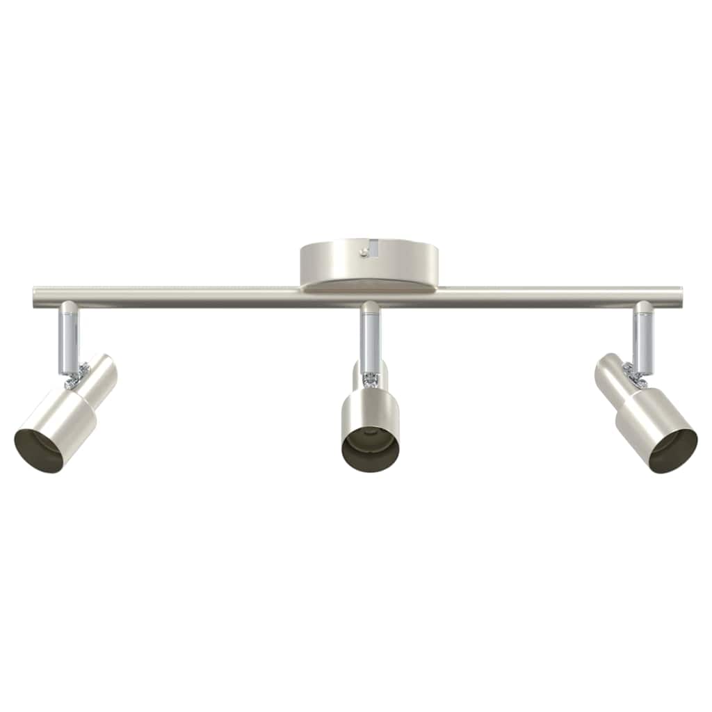 Loftsspot med spotlights Nikkel 39 x 10,5 x 10,5 cm Stål