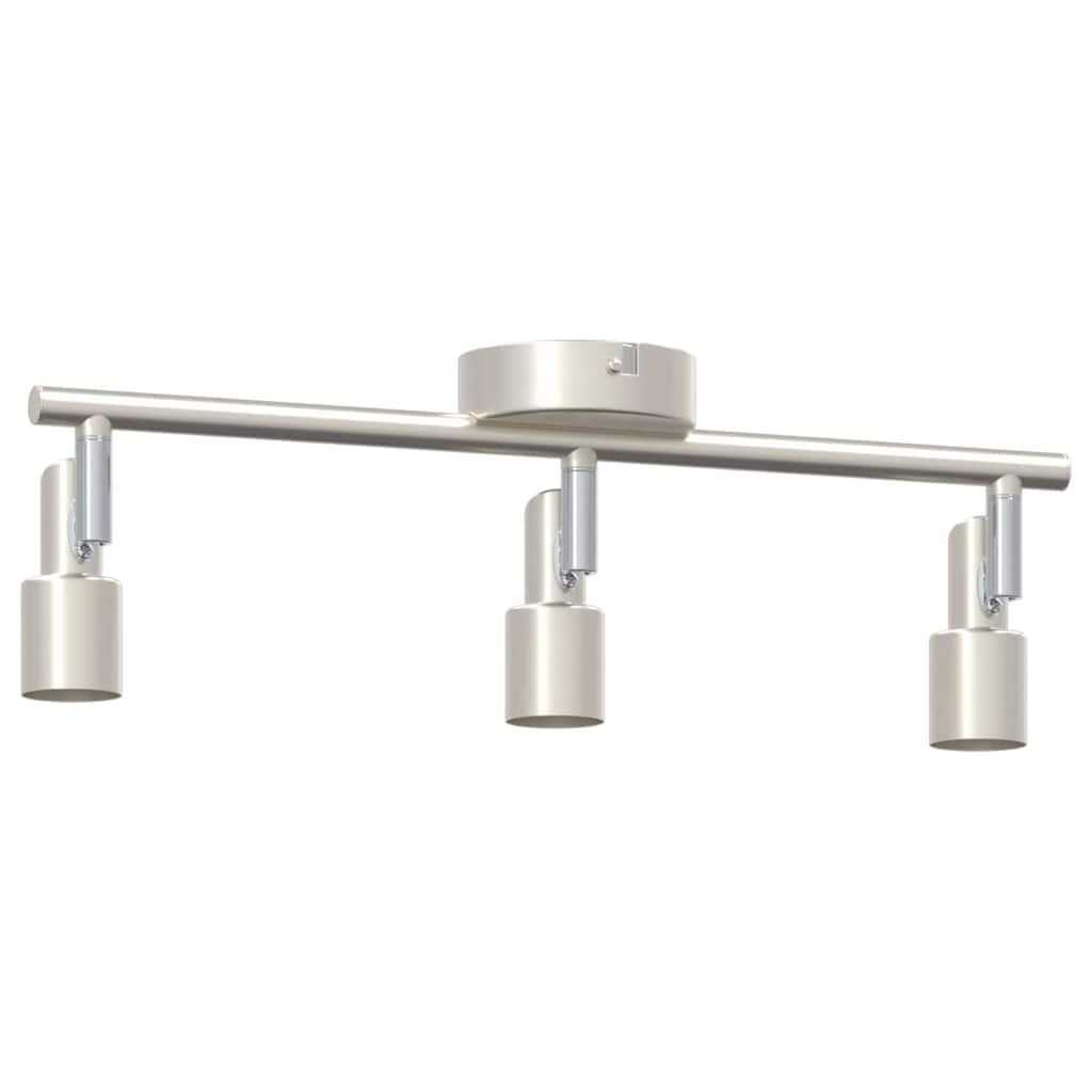 Loftsspot med spotlights Nikkel 39 x 10,5 x 10,5 cm Stål