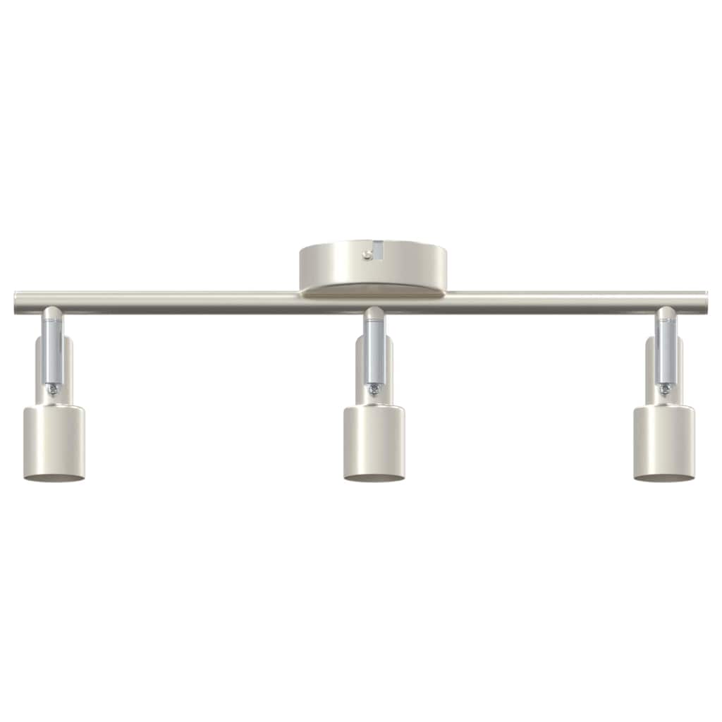 Loftsspot med spotlights Nikkel 39 x 10,5 x 10,5 cm Stål