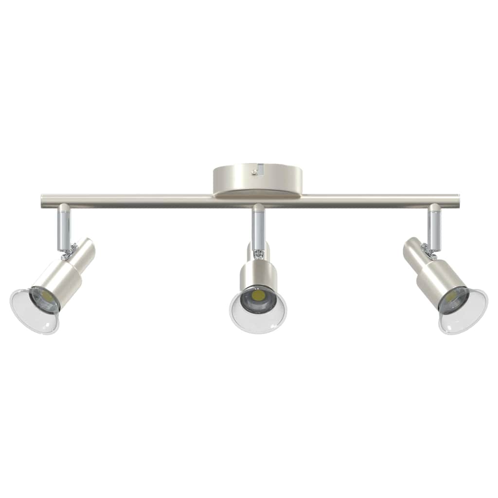 Loftsspot med spotlights Nikkel 39 x 10,5 x 10,5 cm Stål