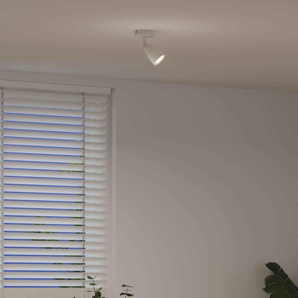 Loftsspot med spotlights Hvid 8 x 8 x 14 cm Metal