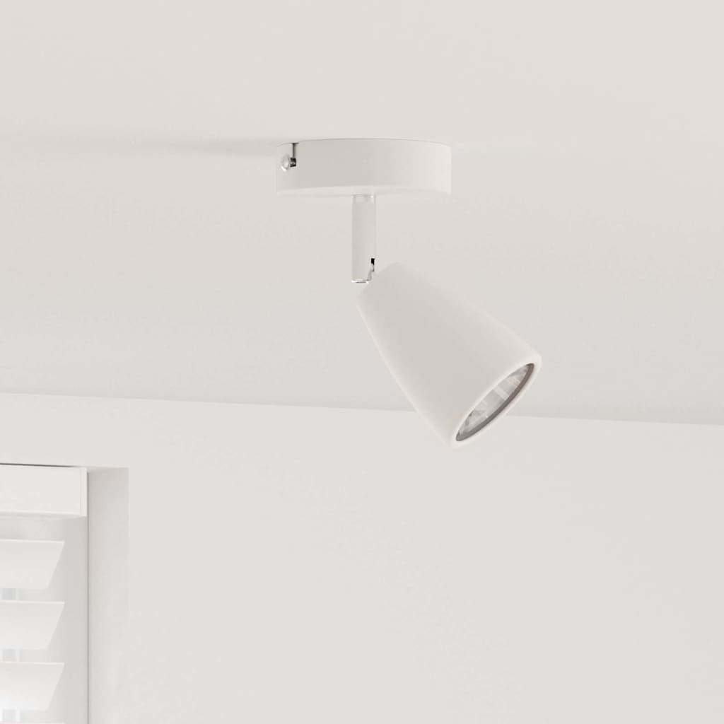 Loftsspot med spotlights Hvid 8 x 8 x 14 cm Metal
