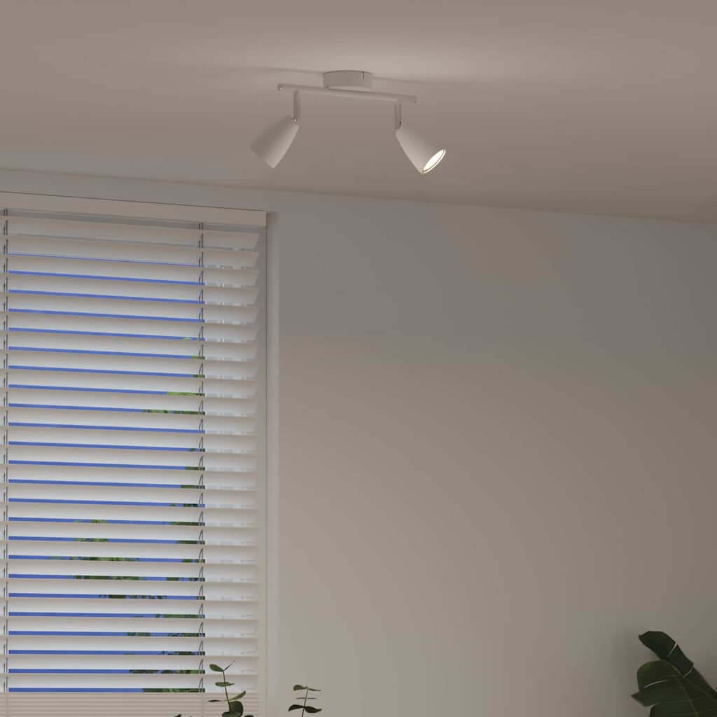 Loftsspot med spotlights Hvid 25.5 x 8 x 16 cm Metal