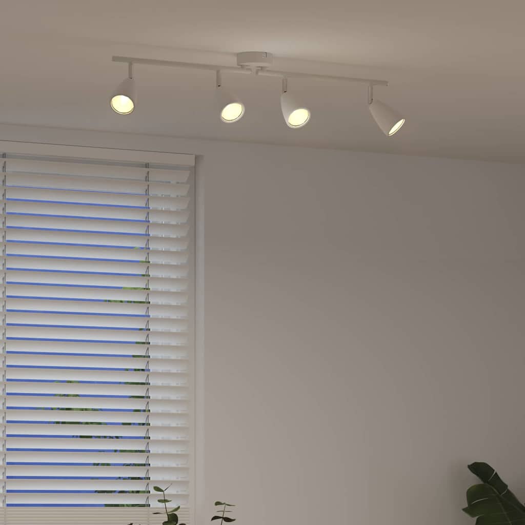 Loftsspot med spotlights Hvid 70 x 12,5 x 10,5 cm Metal