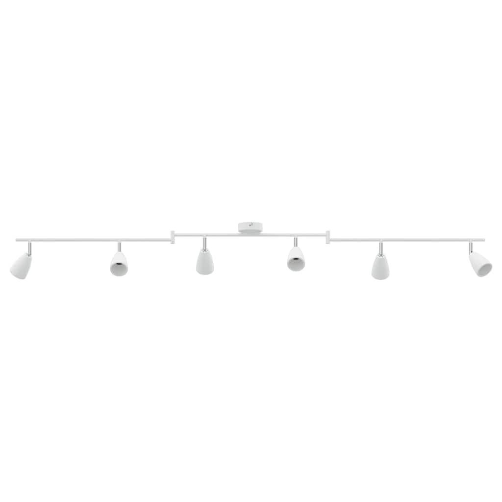 Loftsspot med spotlights Hvid 176,5 x 12,5 x 13,5 cm Metal
