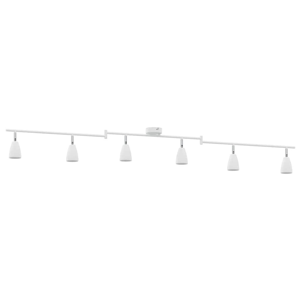 Loftsspot med spotlights Hvid 176,5 x 12,5 x 13,5 cm Metal