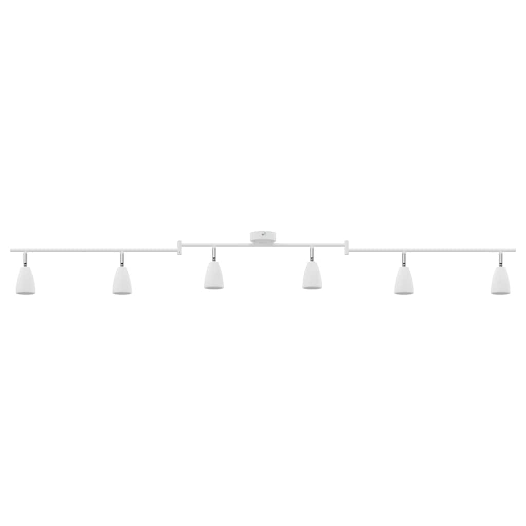 Loftsspot med spotlights Hvid 176,5 x 12,5 x 13,5 cm Metal