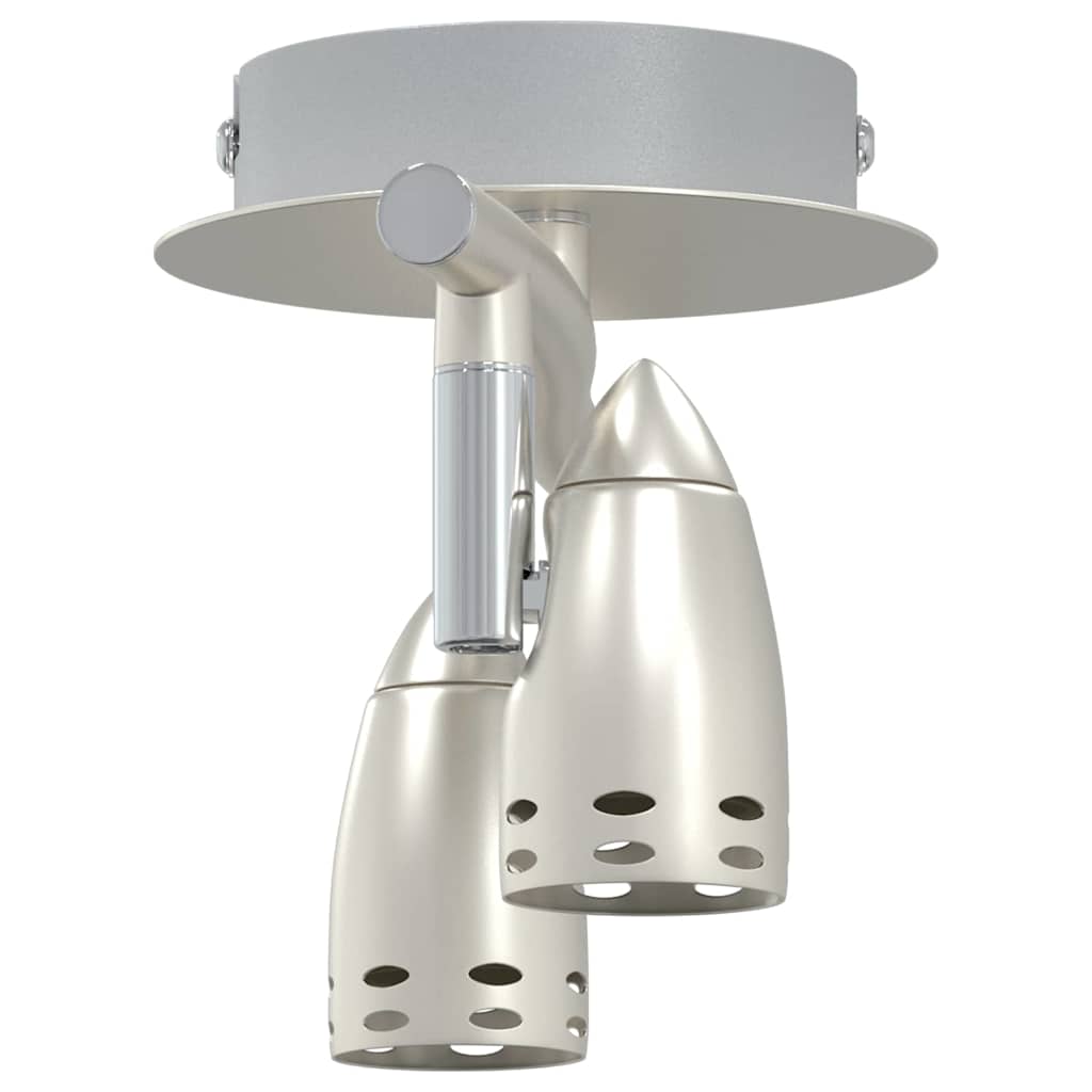 Loftsspot med spotlights Nikkel 27 x 10 x 12 cm Metal