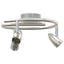 Loftsspot med spotlights Nikkel 24 x 22 x 12,5 cm Metal