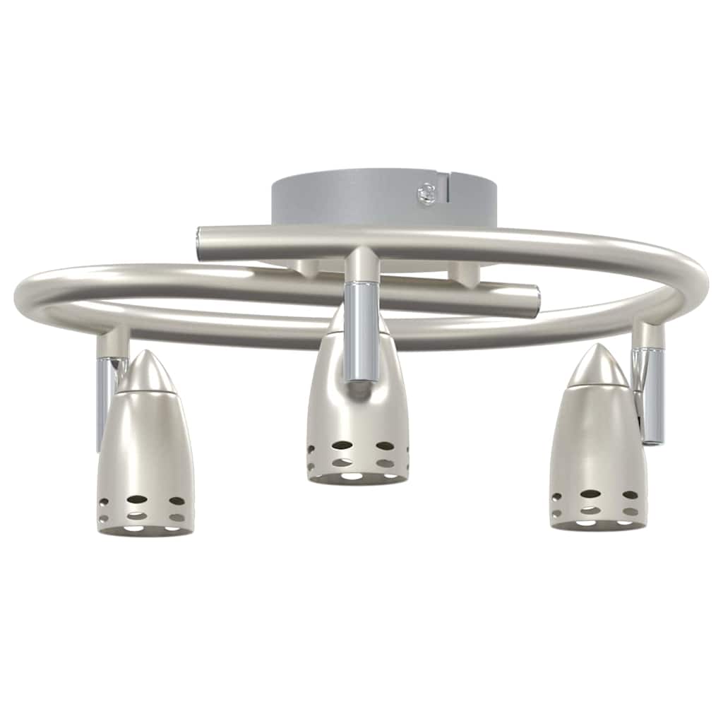 Loftsspot med spotlights Nikkel 24 x 22 x 12,5 cm Metal