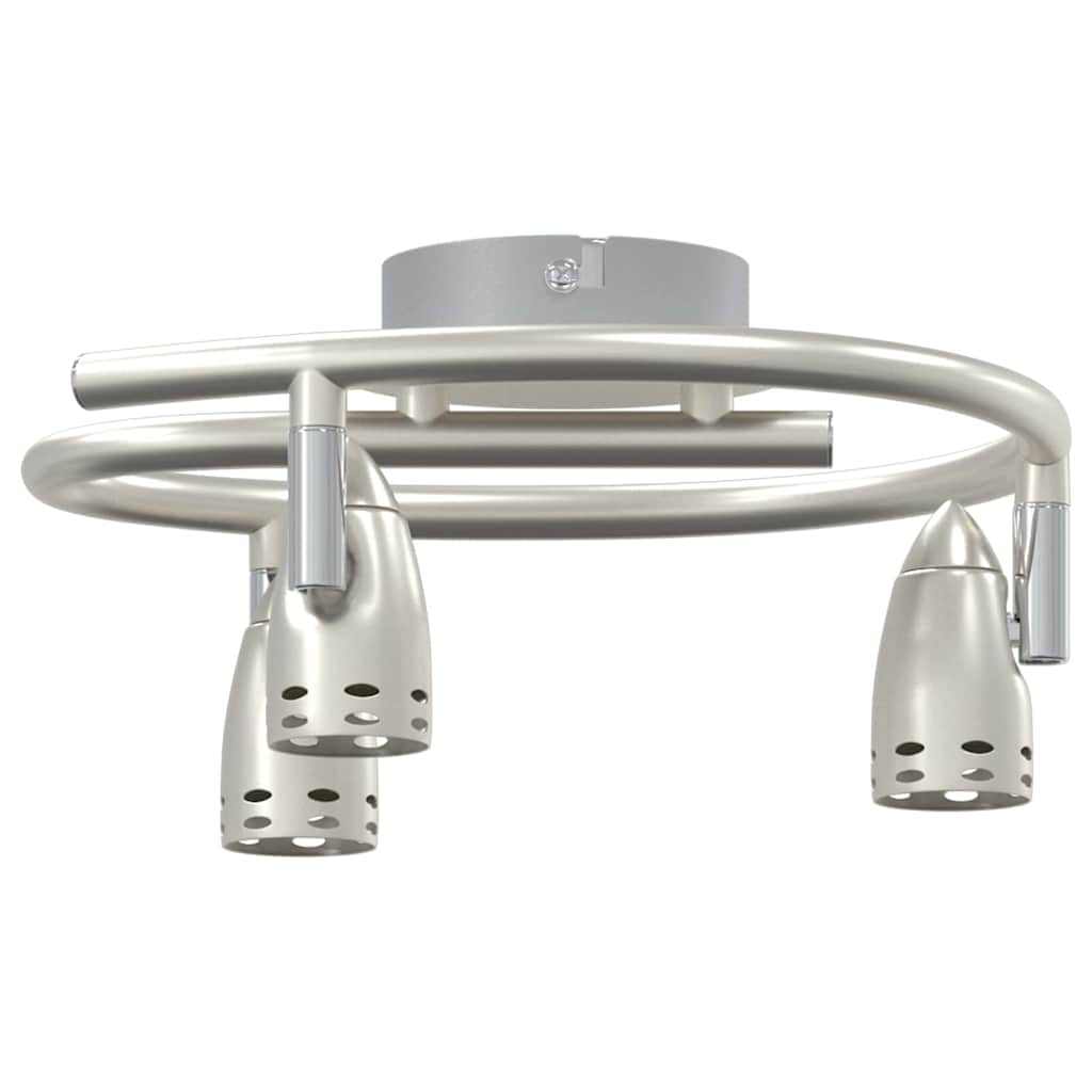 Loftsspot med spotlights Nikkel 24 x 22 x 12,5 cm Metal