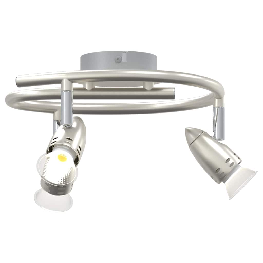 Loftsspot med spotlights Nikkel 24 x 22 x 12,5 cm Metal