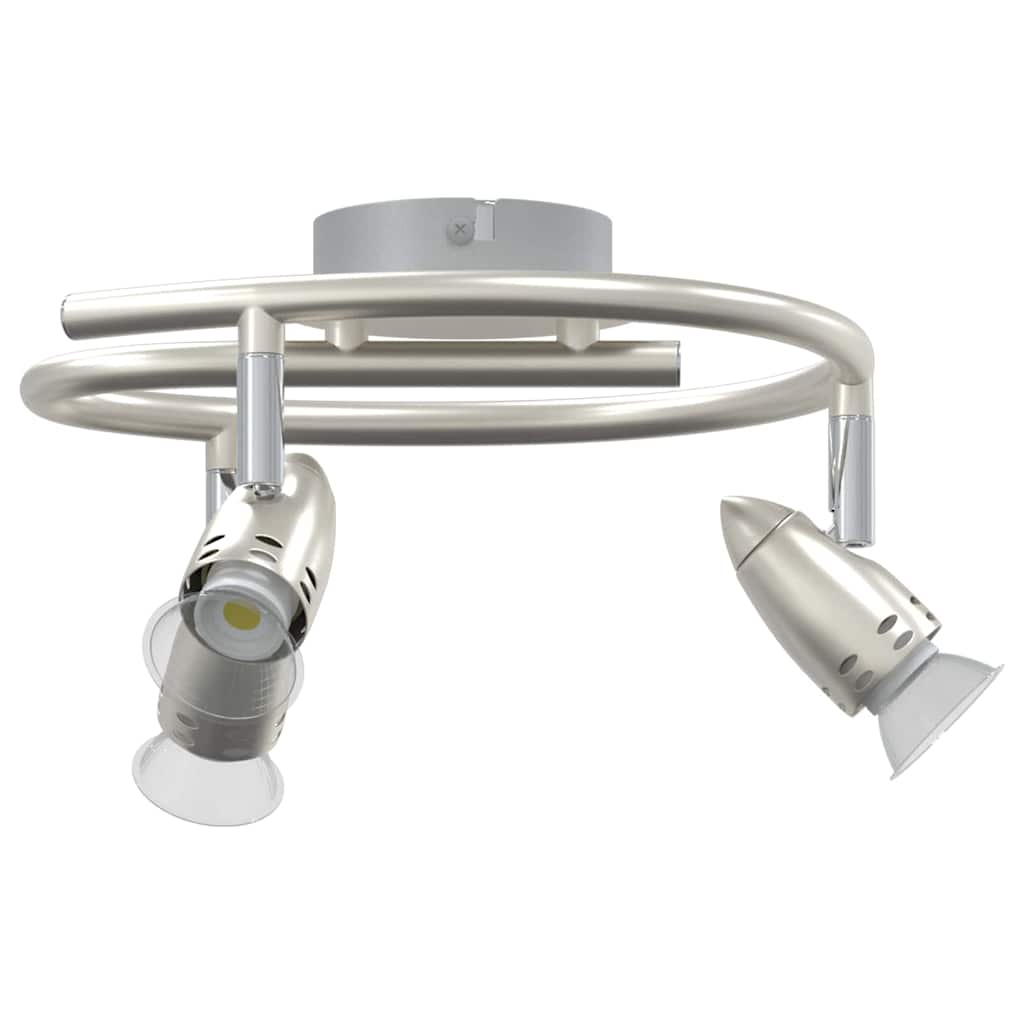 Loftsspot med spotlights Nikkel 24 x 22 x 12,5 cm Metal