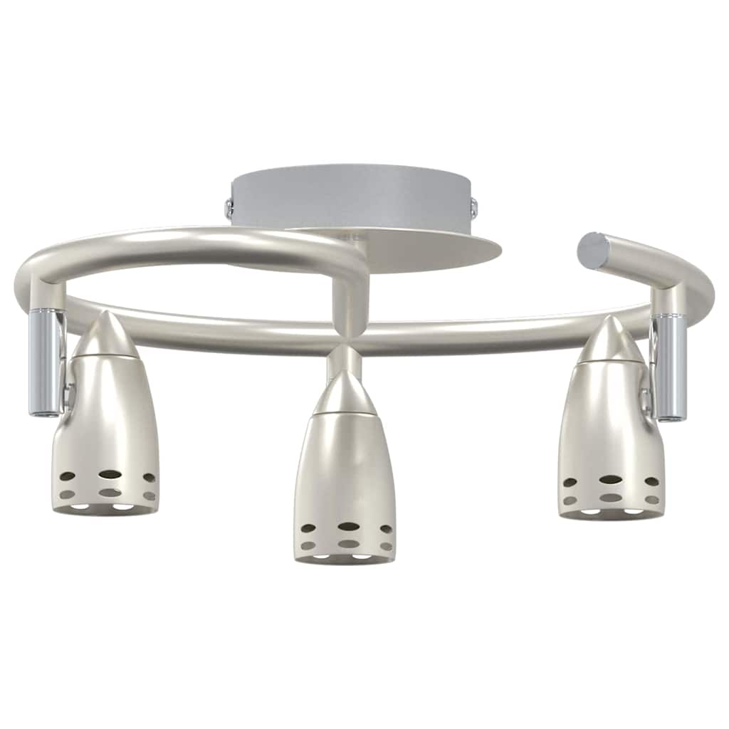 Loftsspot med spotlights Nikkel 24 x 22 x 12,5 cm Metal